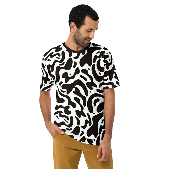 Premium Men's Jersey - Black-White Sketch