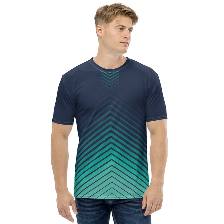 Premium Men's Jersey - Blue-Green Arrow