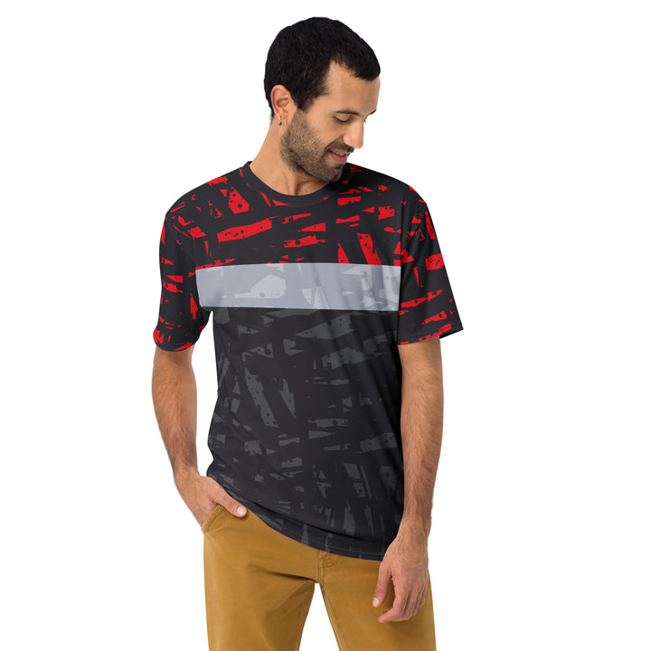 Premium Men's Jersey - Black-Red Separation