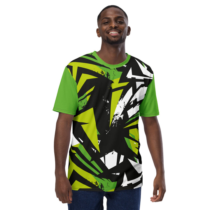 Premium Men's Jersey - Black-Green Break