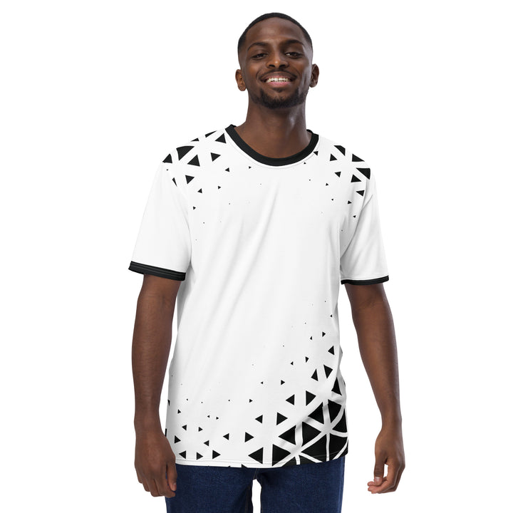 Premium Men's Jersey - White-Black Shrink