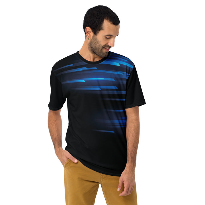 Premium Men's Jersey - Black-Blue Speed