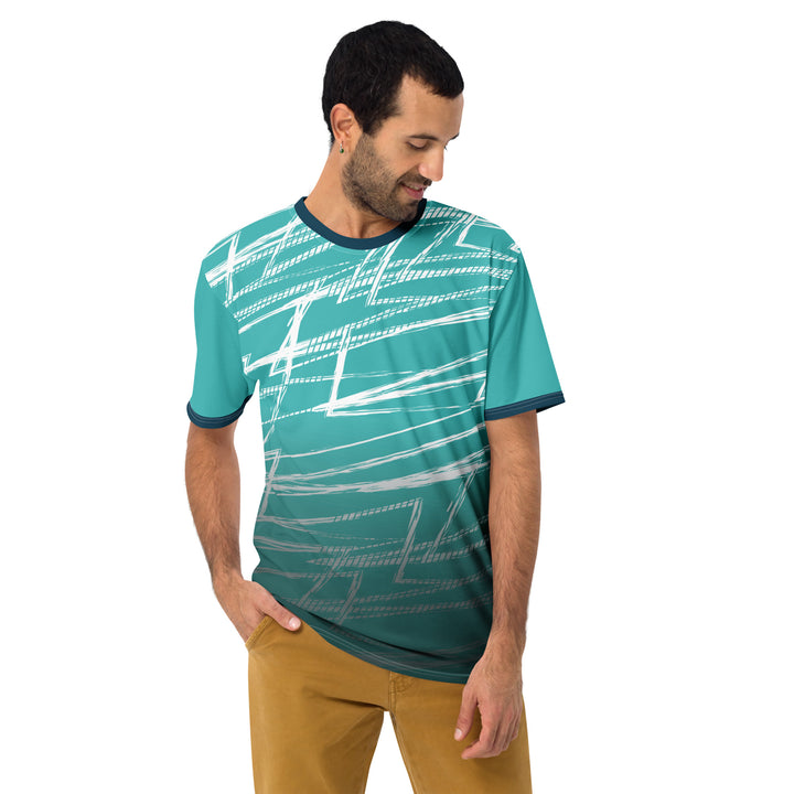 Premium Men's Jersey - Turquoise-White Street