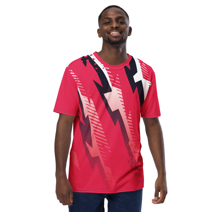 Premium Men's Jersey - Red-White Puzzle