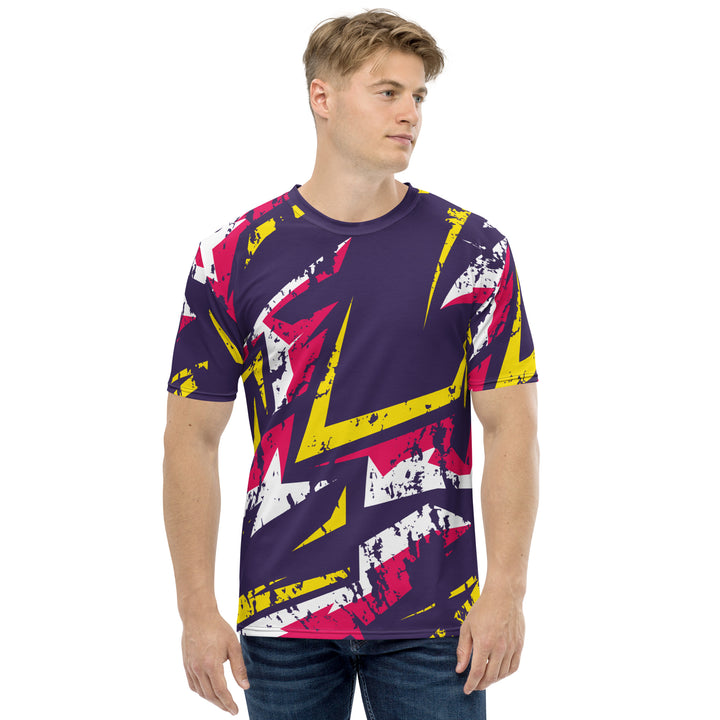 Premium Men's Jersey - Purple-Pink Graffiti