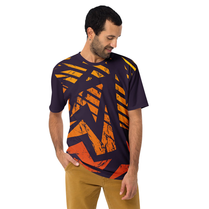 Premium Men's Jersey - Brown-Orange Sharp