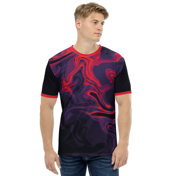 Premium Men's Jersey - Black-Red Heat