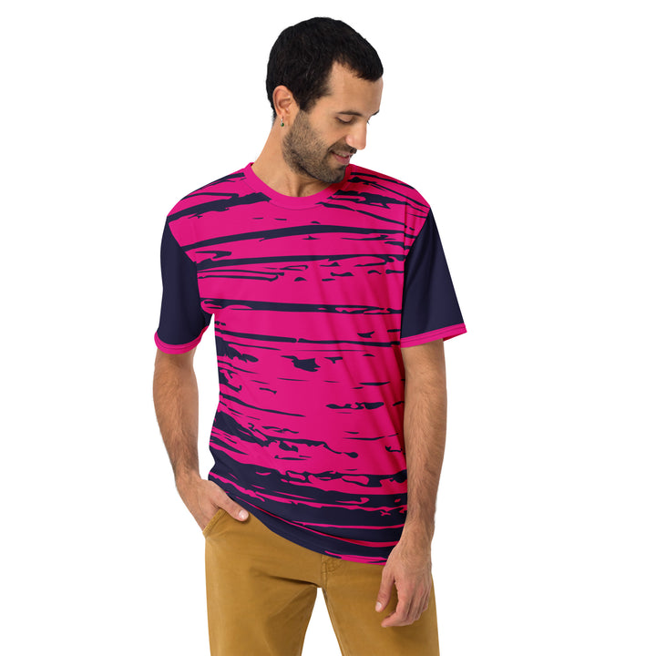 Premium Men's Jersey - Pink-Black Layer