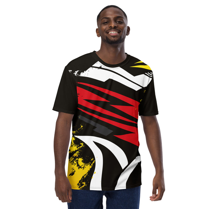 Premium Men's Jersey - Black-Red Street