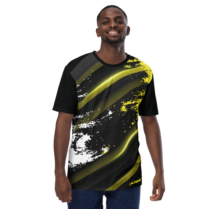 Premium Men's Jersey - Black-Yellow Shine