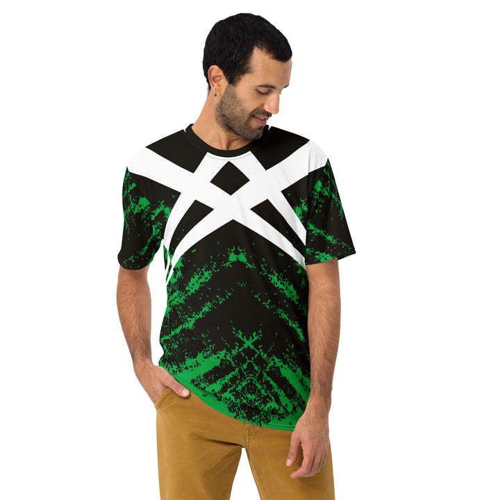 Premium Men's Jersey - Black-Green Tribal