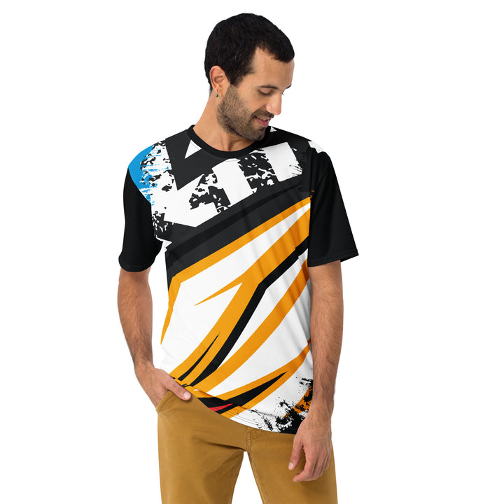 Premium Men's Jersey - White-Yellow Wing