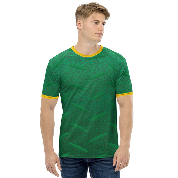 Premium Men's Jersey - Green-Yellow Metal