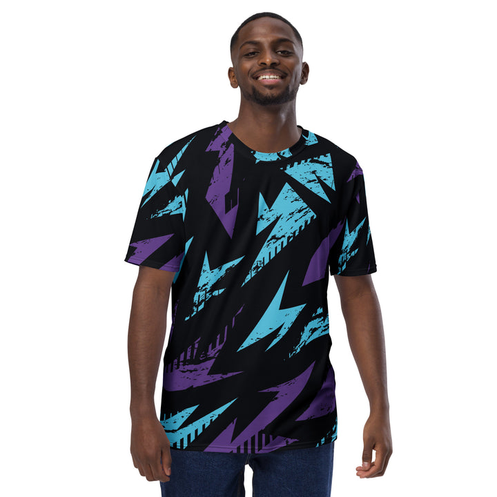 Premium Men's Jersey - Blue-Purple Split