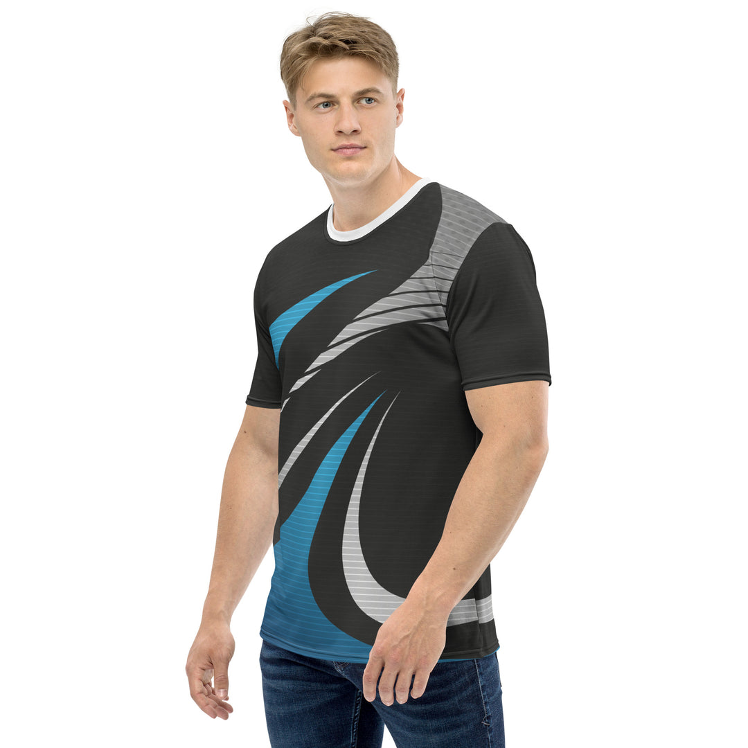 Premium Men's Jersey - Black-Blue Swing