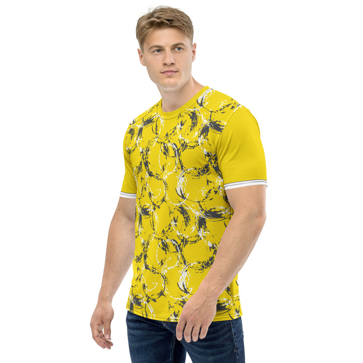 Premium Men's Jersey - Yellow Circles