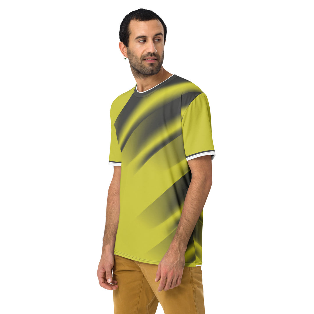 Premium Men's Jersey - Yellow-Black Shine