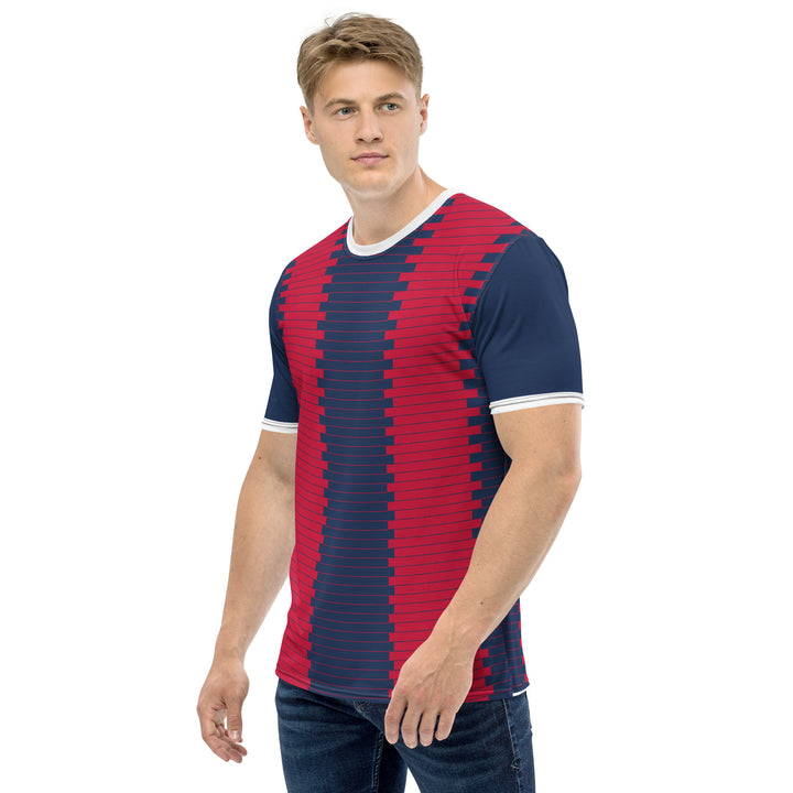 Premium Men's Jersey - Red-Blue Bar