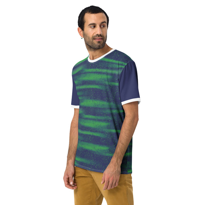 Premium Men's Jersey - Green-Blue Fog