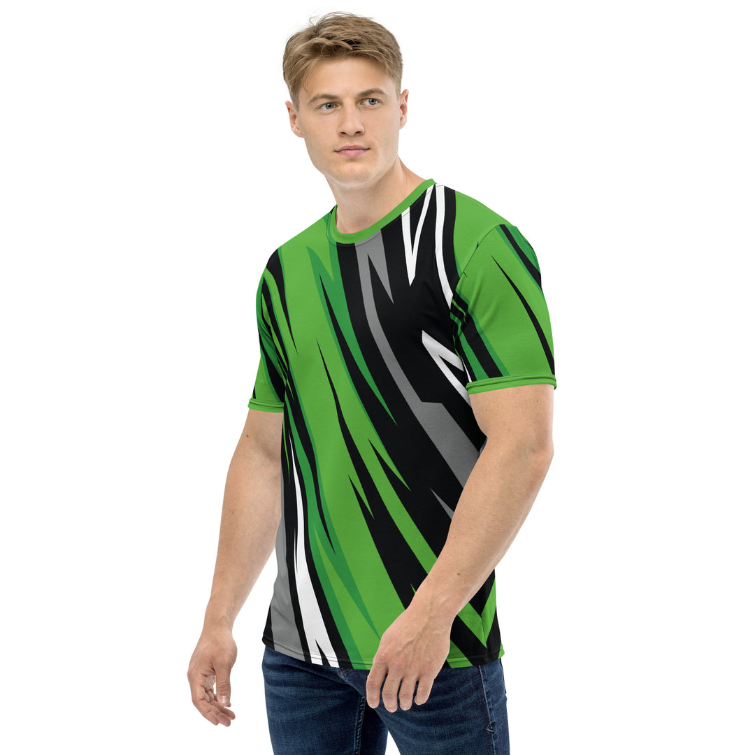 Premium Men's Jersey - Green-Black Racing