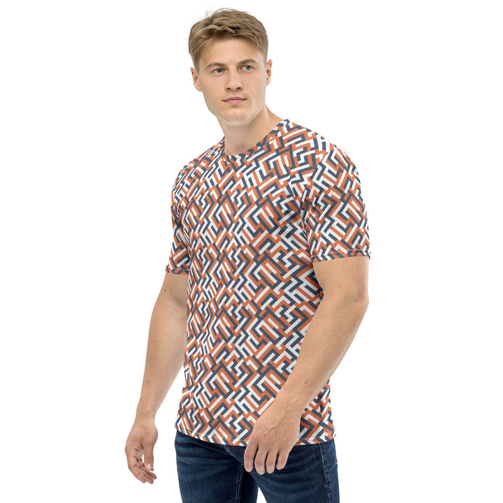 Premium Men's Jersey - Orange Maze