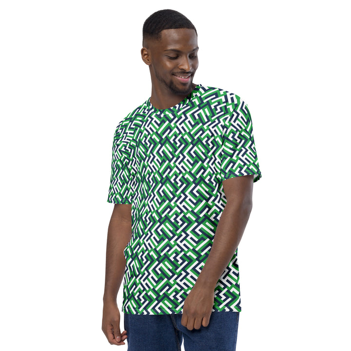 Premium Men's Jersey - Green Maze