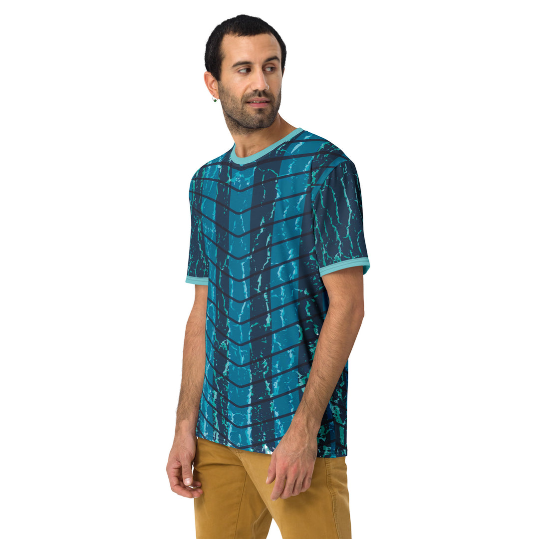 Premium Men's Jersey - Turquoise Flux