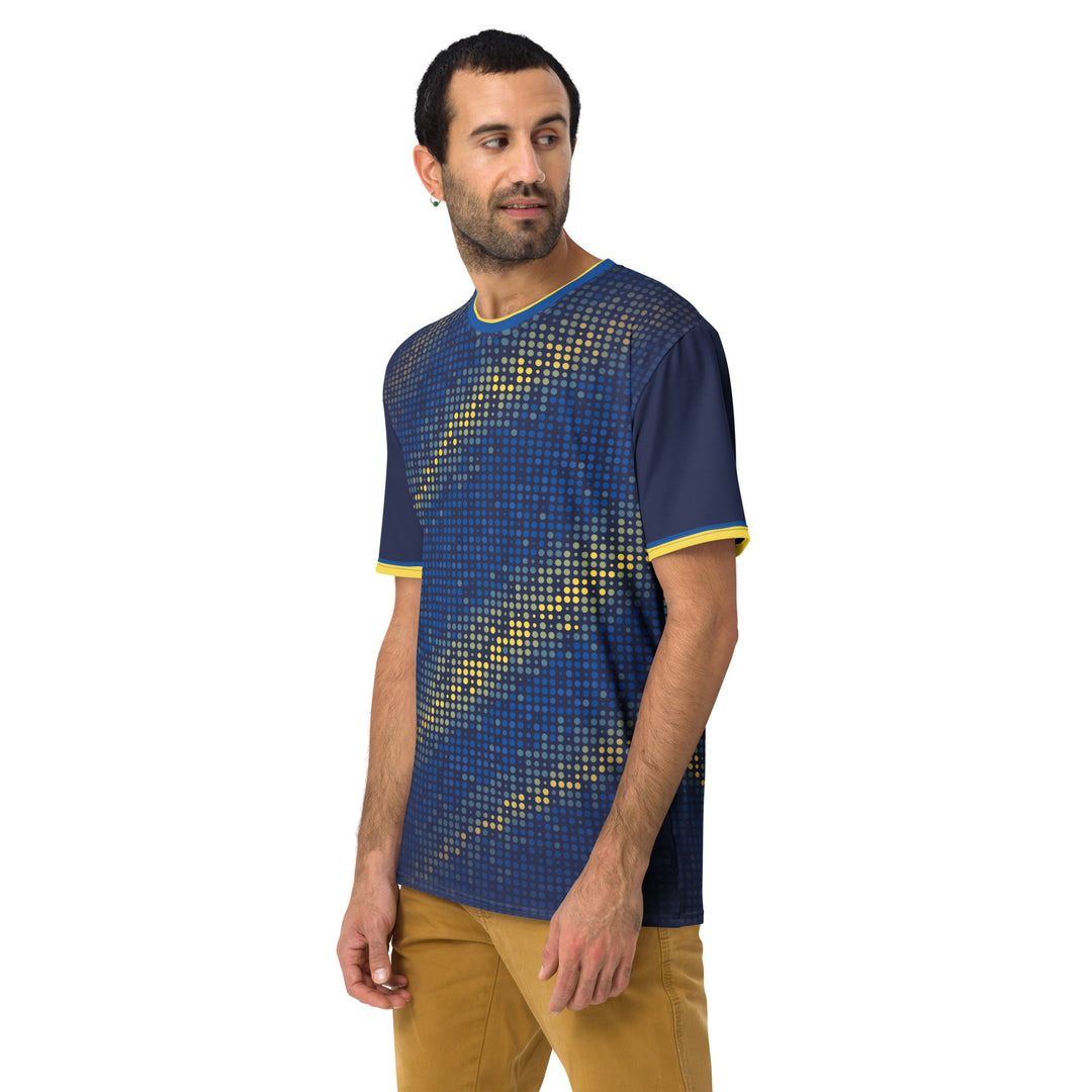 Premium Men's Jersey - Blue-Yellow Points