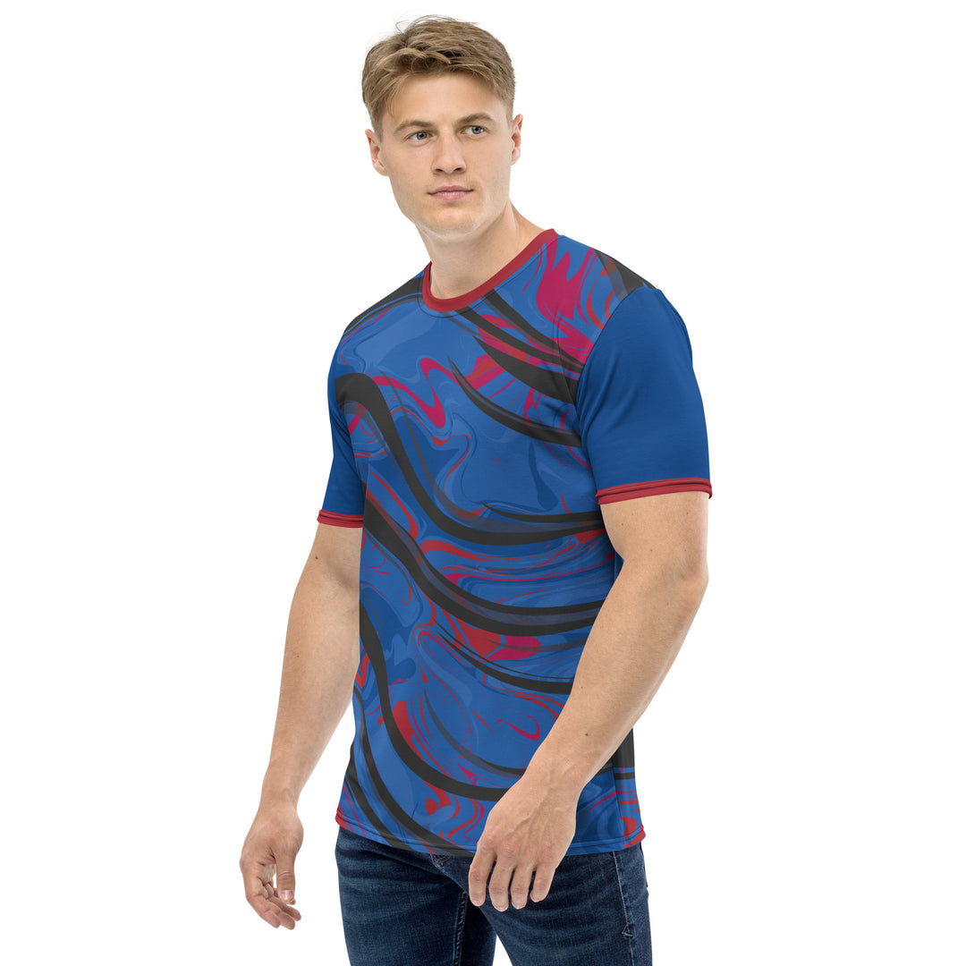 Premium Men's Jersey - Blue-Red Away