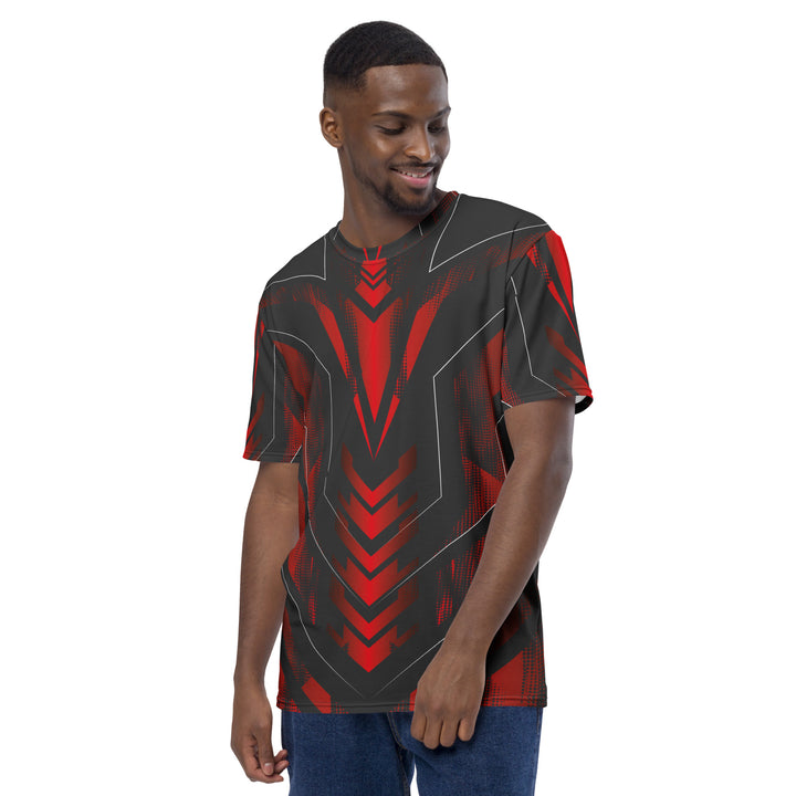 Premium Men's Jersey - Red-Black Cyber