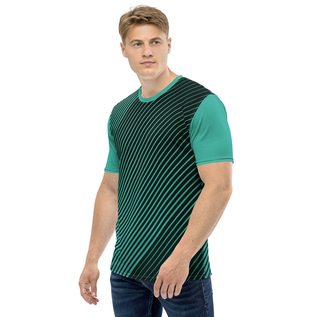 Premium Men's Jersey - Turquoise-Black Wonder