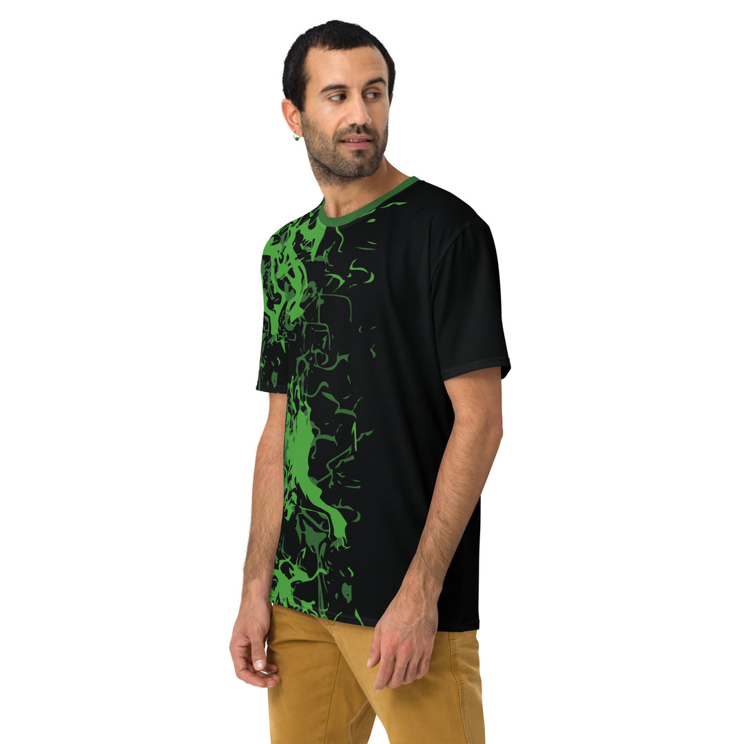 Premium Men's Jersey - Black-Green Might