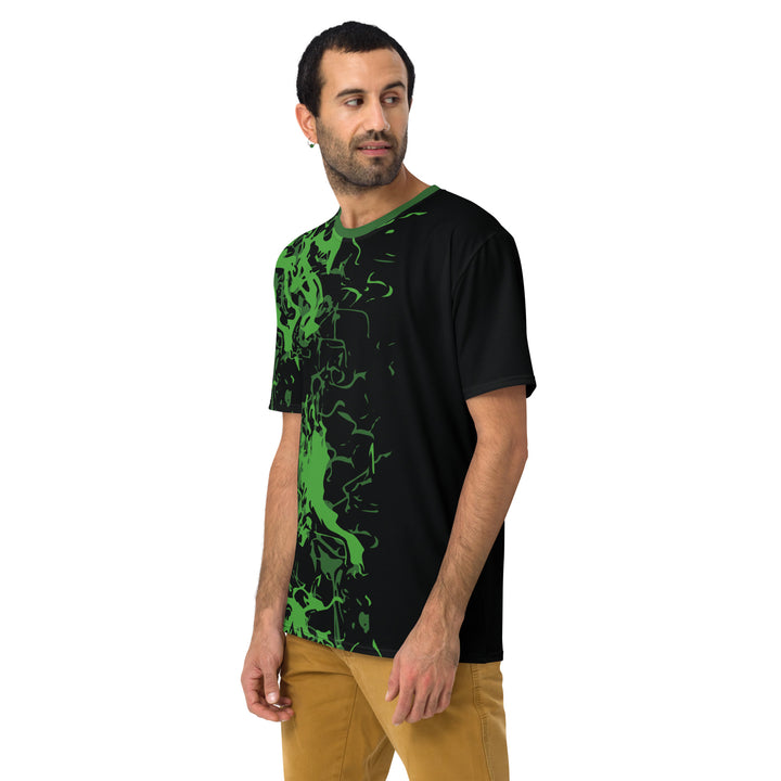 Premium Men's Jersey - Black-Green Might