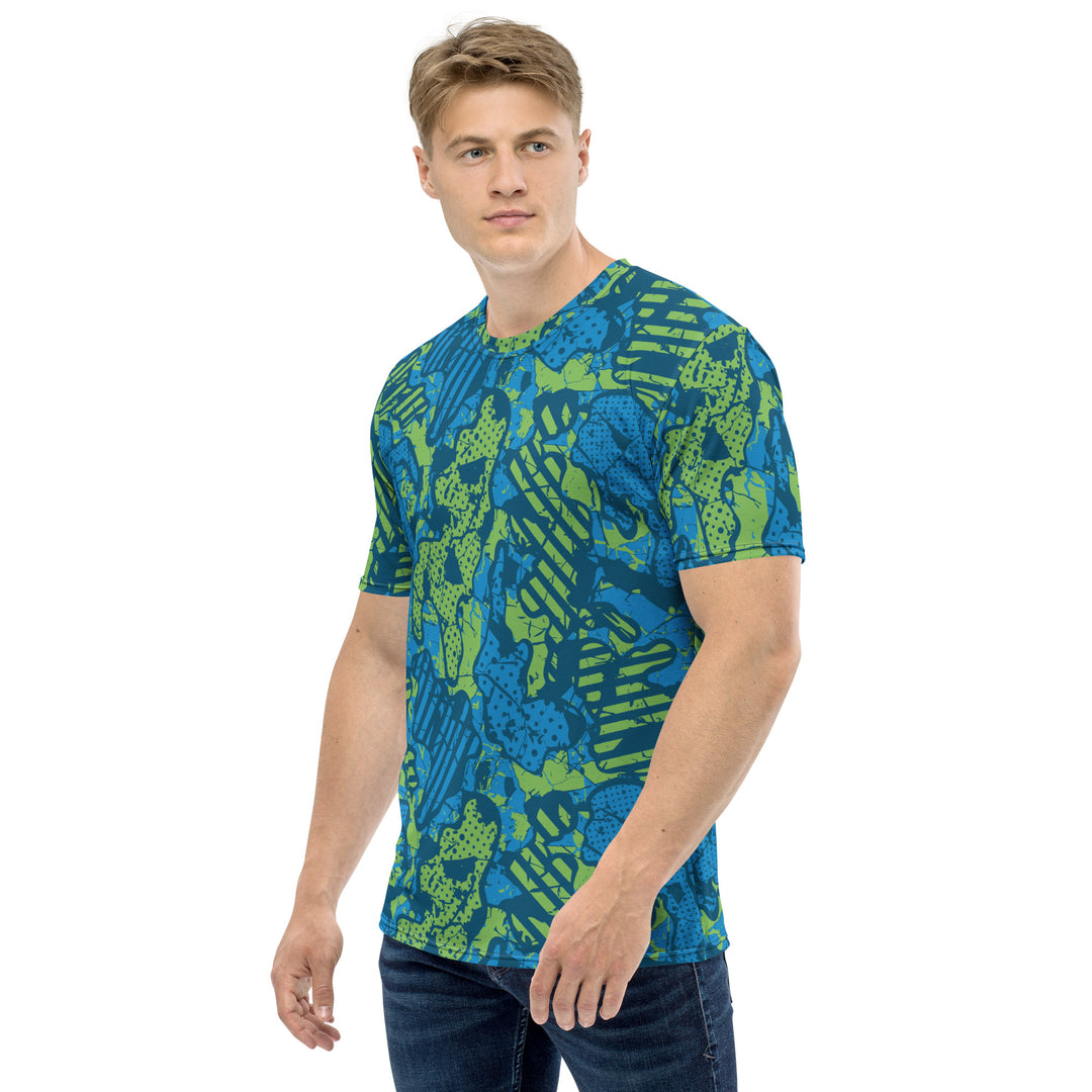 Premium Men's Jersey - Green-Blue Chart