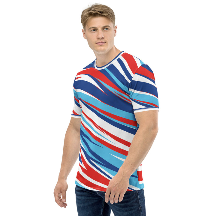 Premium Men's Jersey - Red-Blue Speed