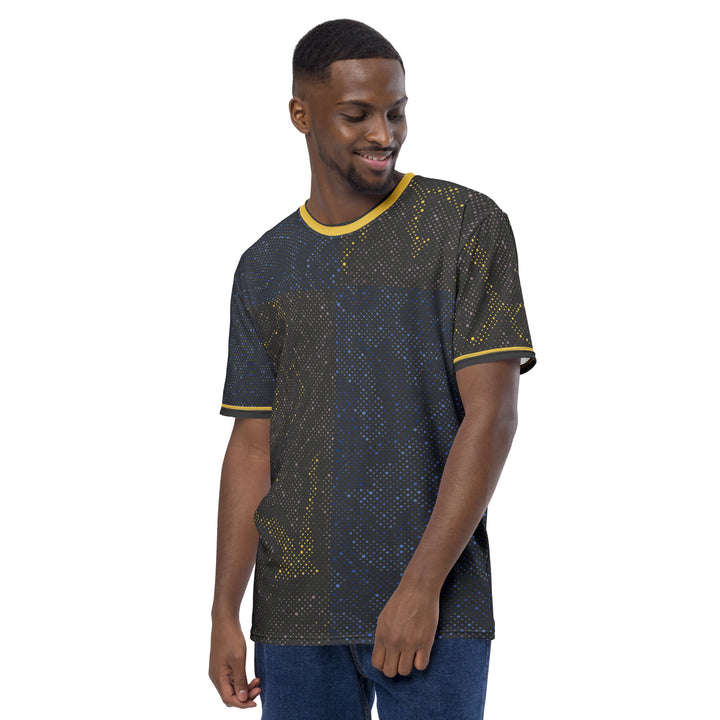 Premium Men's Jersey - Blue-Yellow Chart