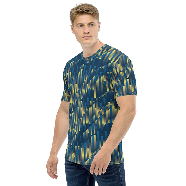 Premium Men's Jersey - Blue-Yellow Rain