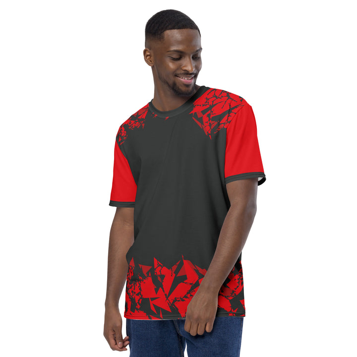 Premium Men's Jersey - Black-Red Fragment