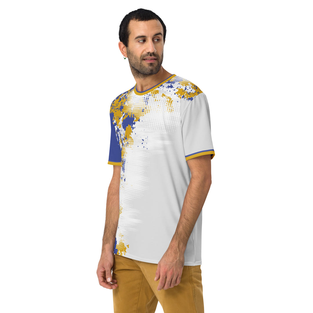 Premium Men's Jersey - White-Blue Breaker