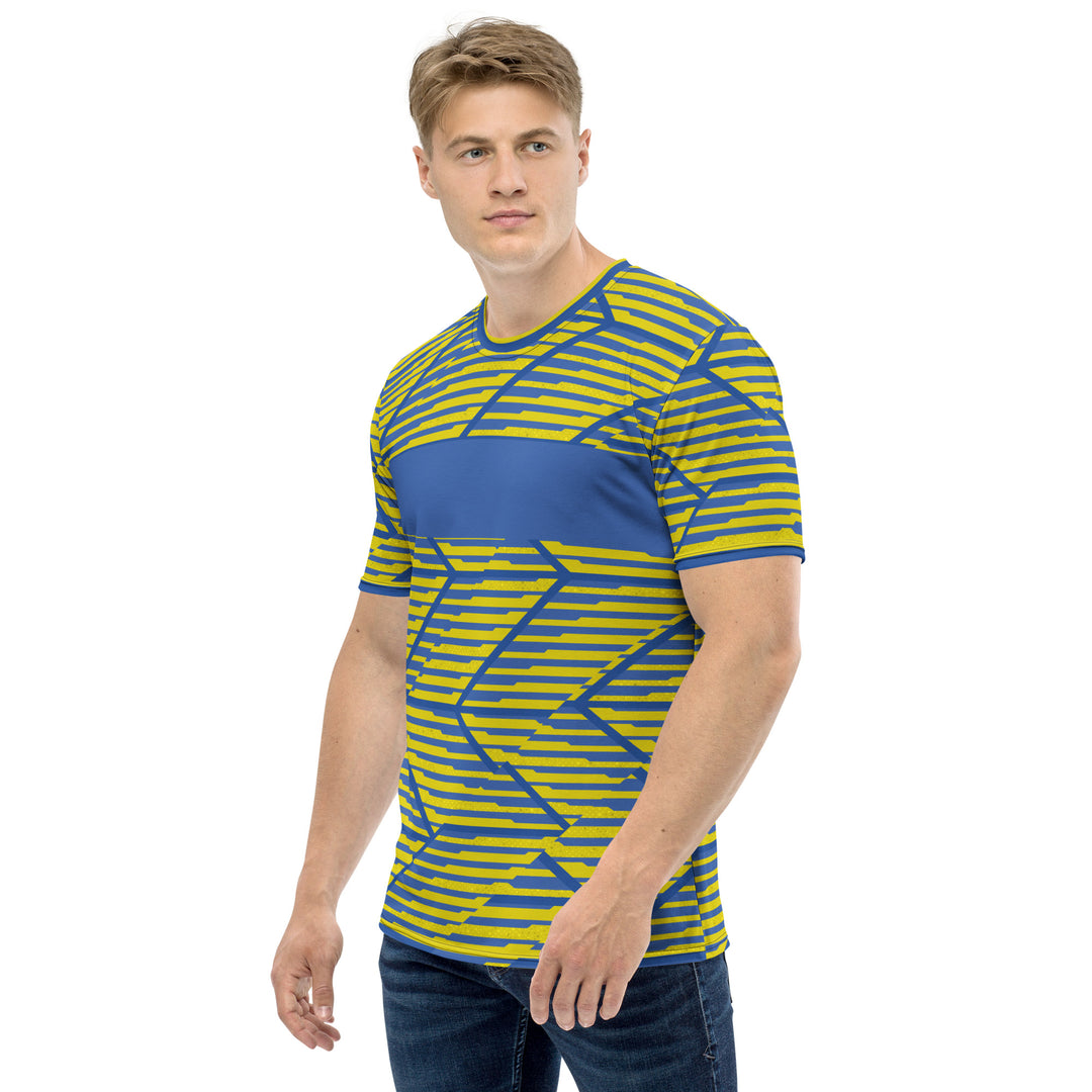 Premium Men's Jersey - Yellow-Blue Baron