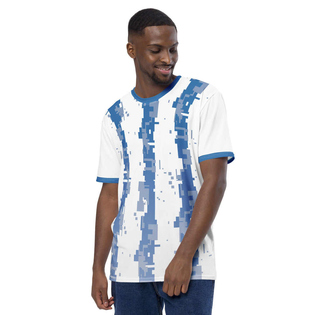 Premium Men's Jersey - White-Blue Virtual