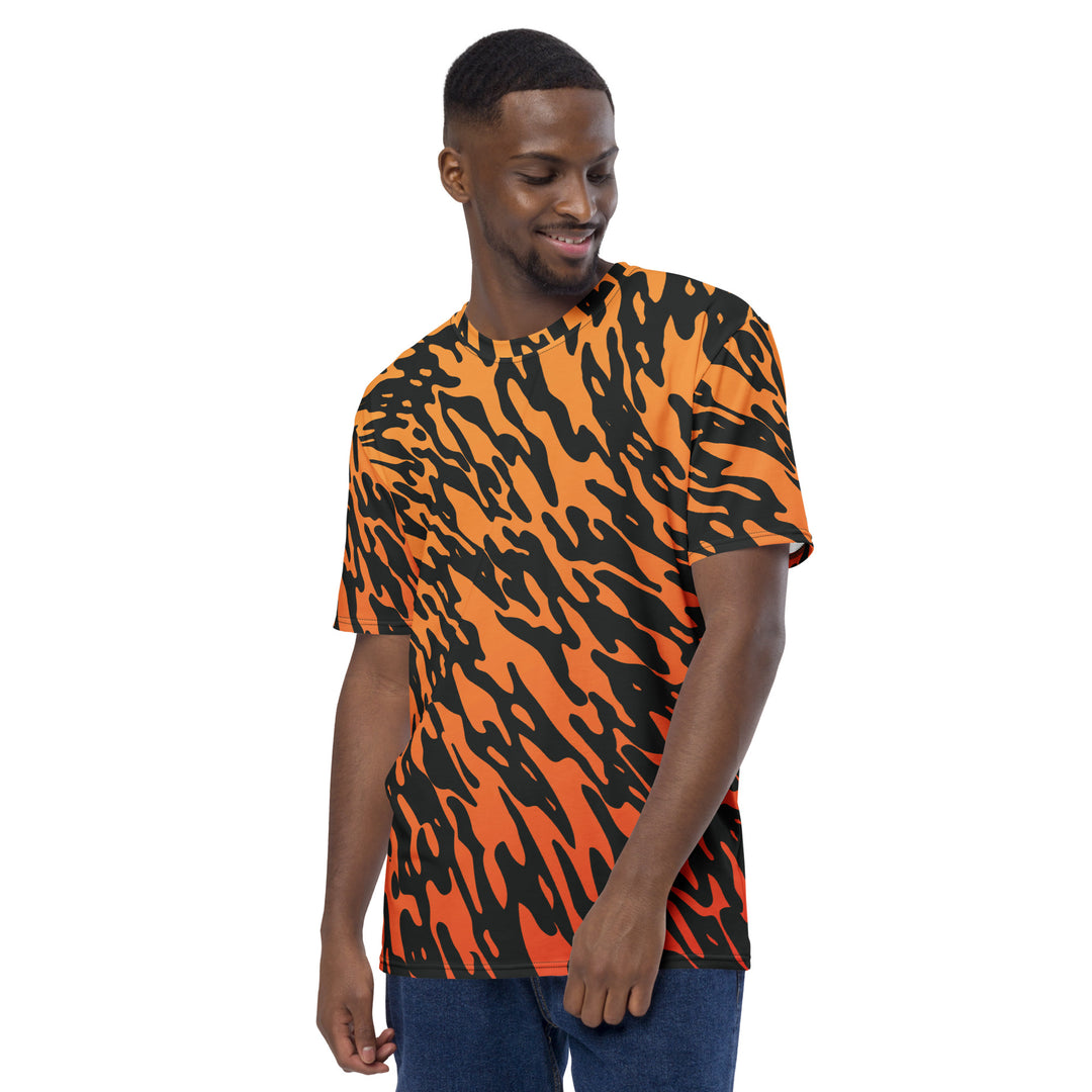 Premium Men's Jersey - Orange-Black Wild