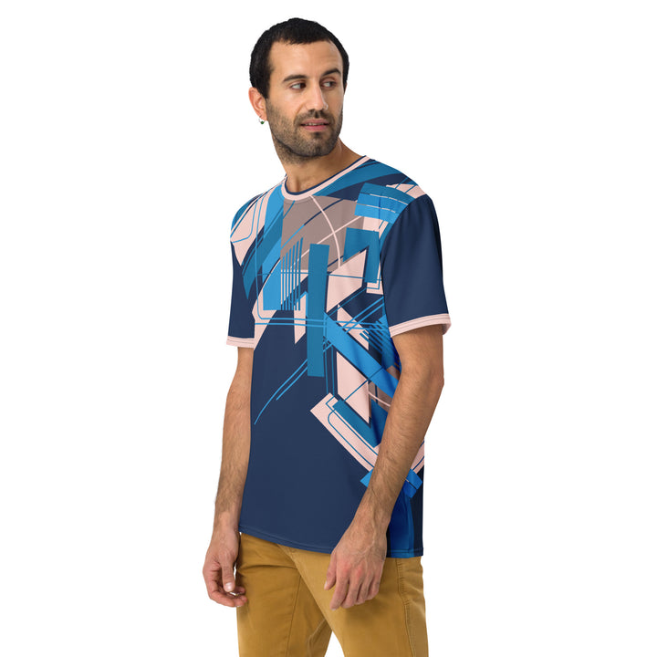 Premium Men's Jersey - Blue-Pink Hover