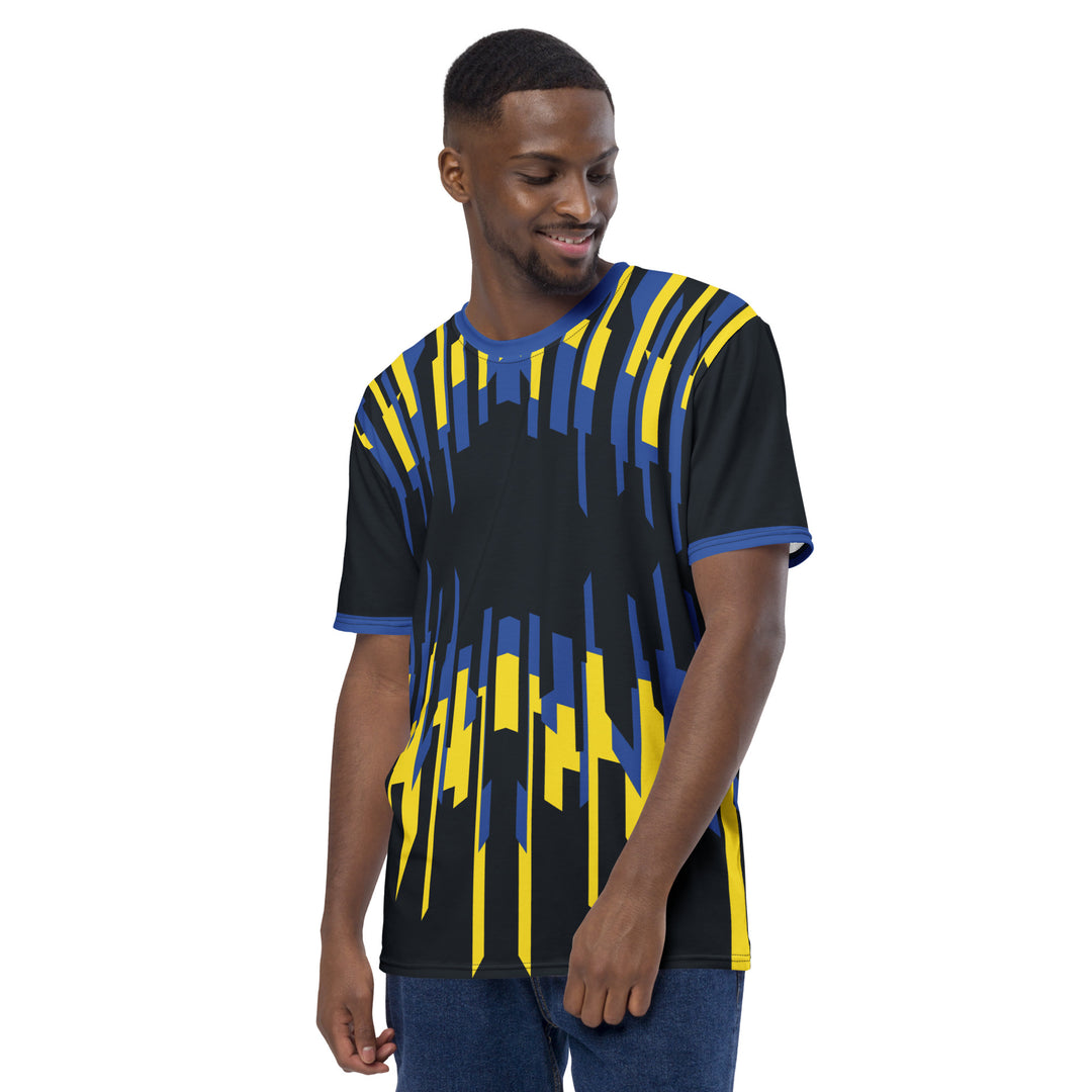 Premium Men's Jersey - Blue-Yellow Bite