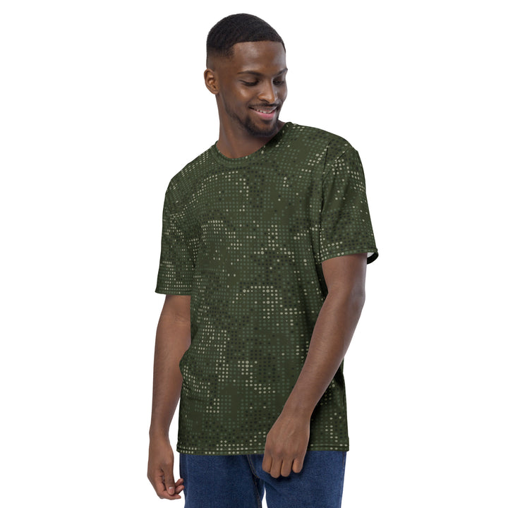 Premium Men's Jersey - Green-Grey Camouflage