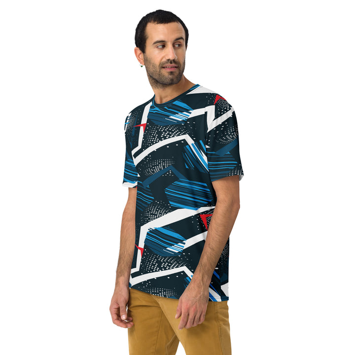 Premium Men's Jersey - Black-Blue Storm