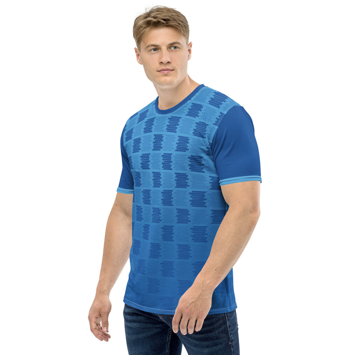 Premium Men's Jersey - Blue Square