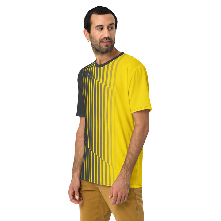 Premium Men's Jersey - Black-Yellow Fade