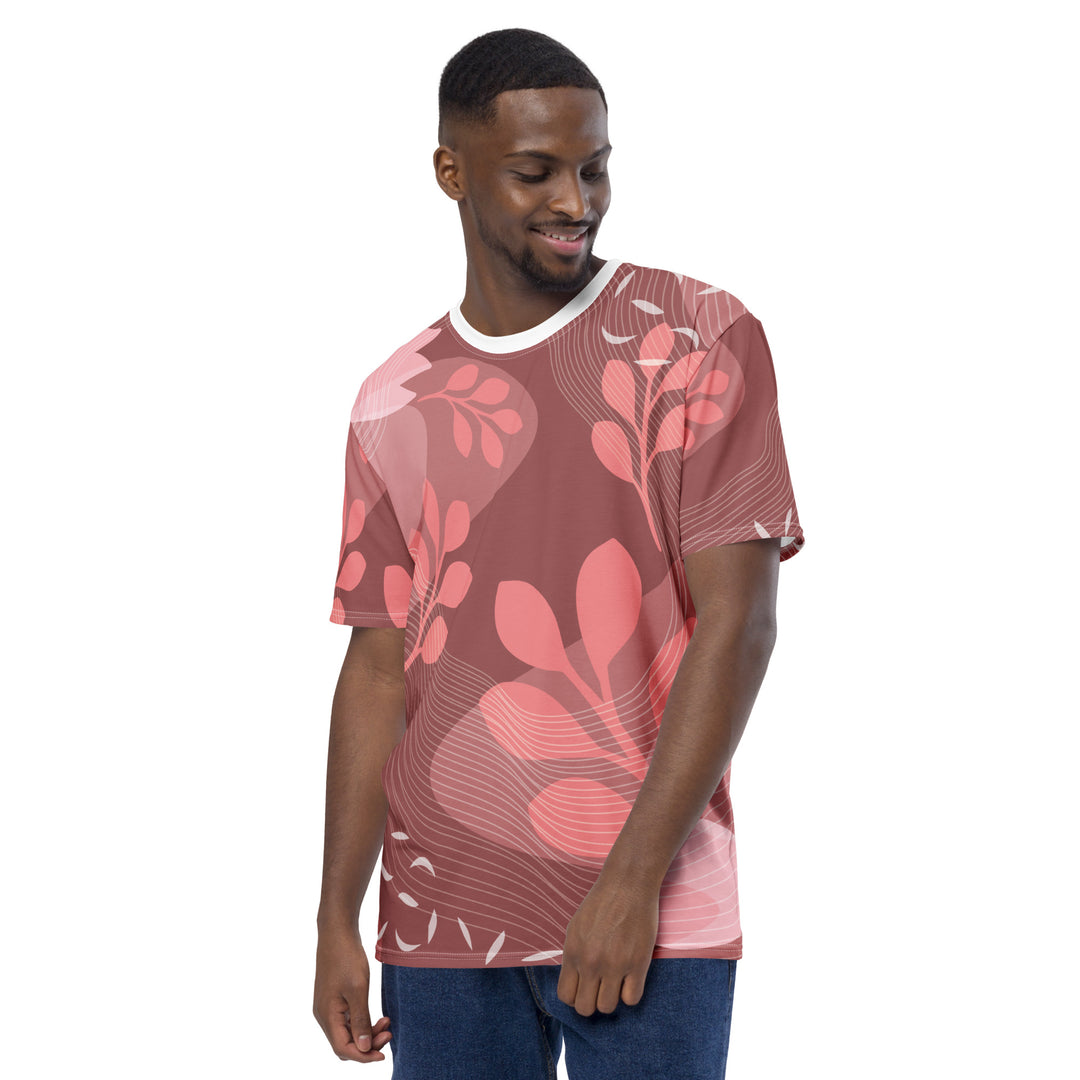 Premium Men's Jersey - Red-White Plant