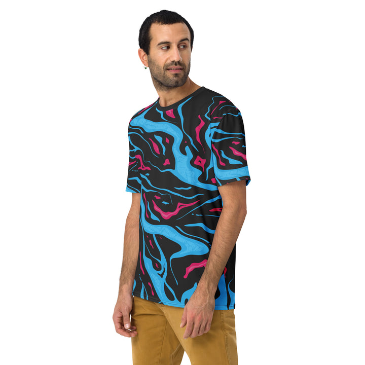 Premium Men's Jersey - Blue-Pink Confusion